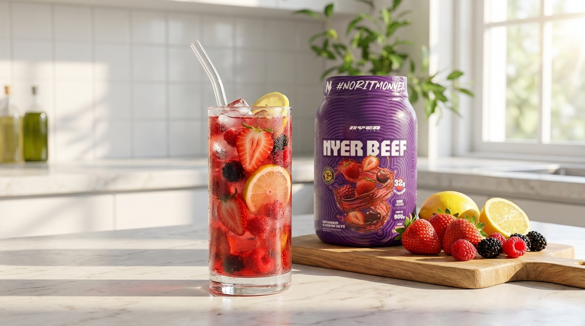 Refresher de Frutas Vermelhas com limão
