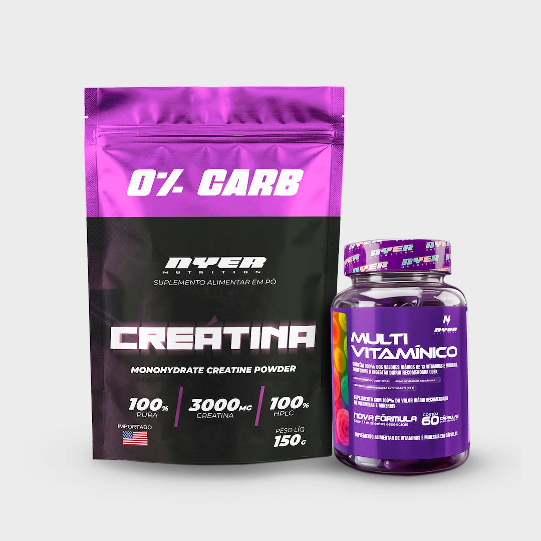 COMBO PERFORMANCE NYER - Creatina 0 Carb + Multivitamínico