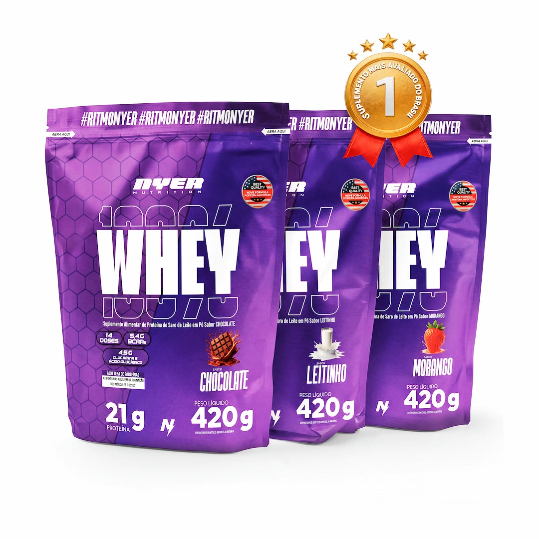 COMBO NYER 03 WHEY + ESTOQUE LIMITADO 🔥