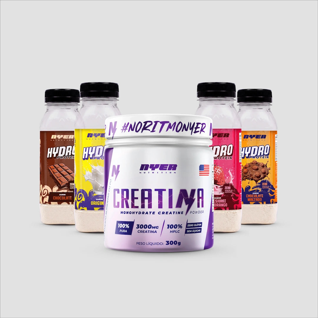 Combo Evolução - 4 monodose Hydro + 1 creatina