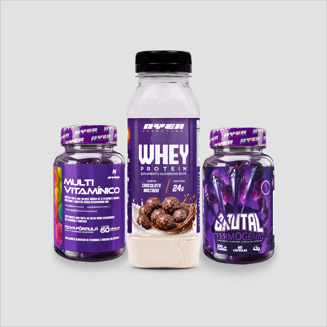 Combo Energia - 1 multi vitaminico + 1 Monodose Gourmet + 1 Termogênico
