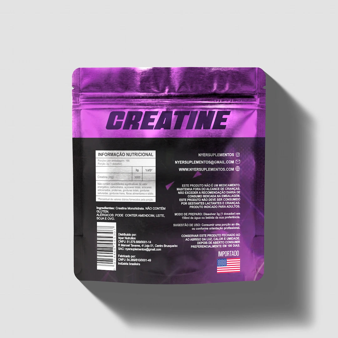 Creatina Monohidratada 500g 100% Pura