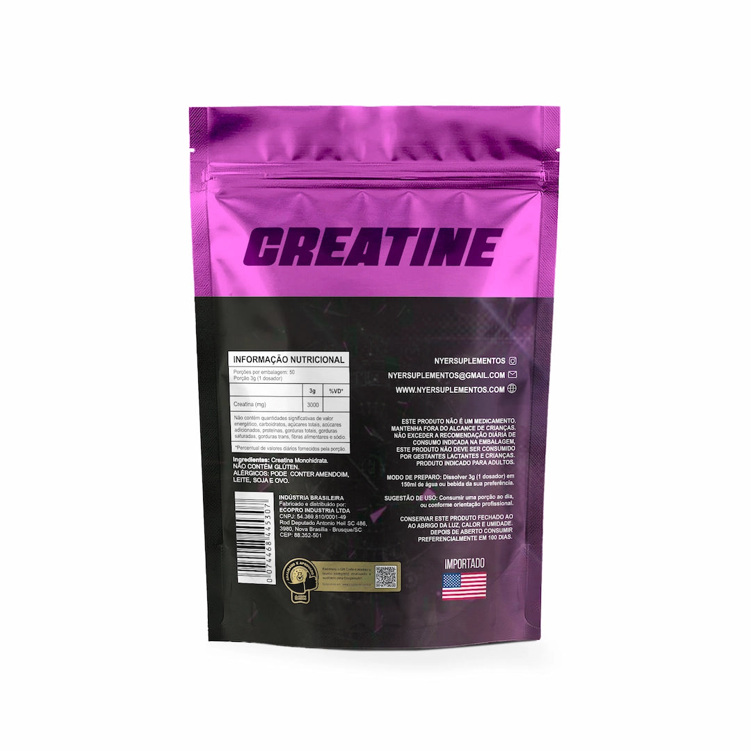 Creatina Monohidratada 150g 100% Pura