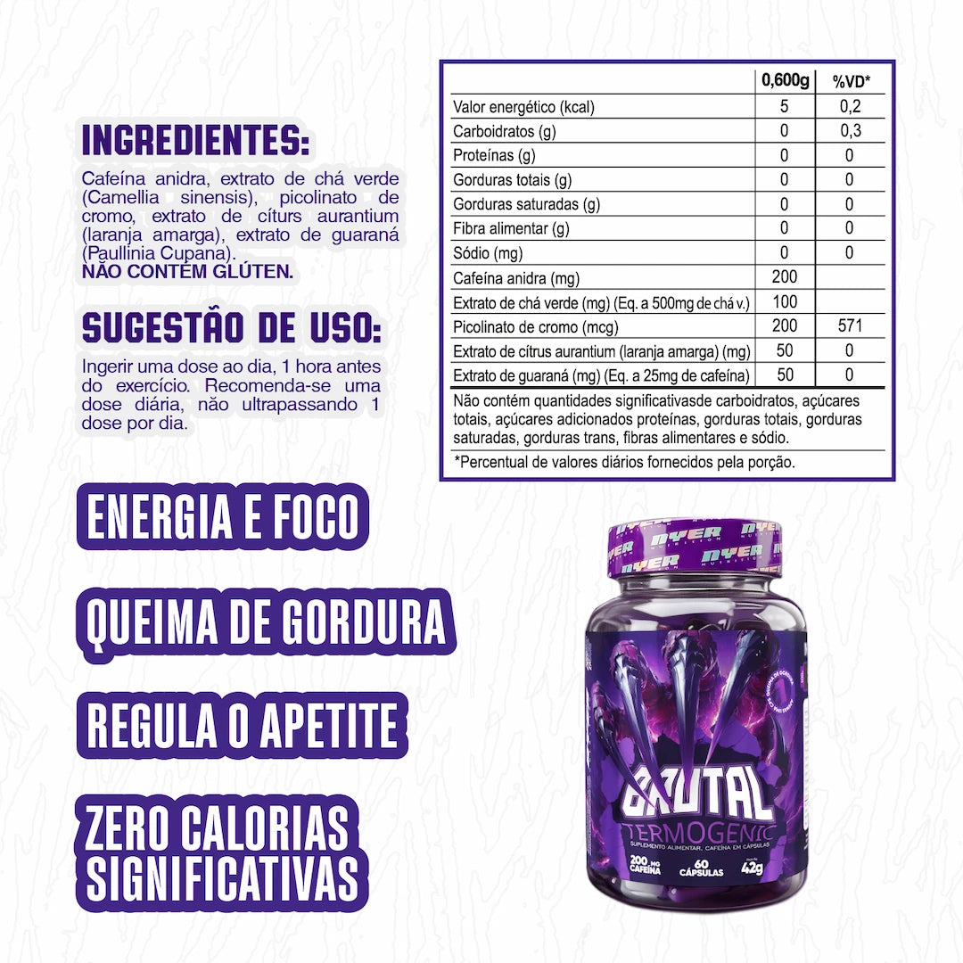 Combo Recuperação - Hydro Protein 820g + Termogênico Brutal 60 Cápsulas
