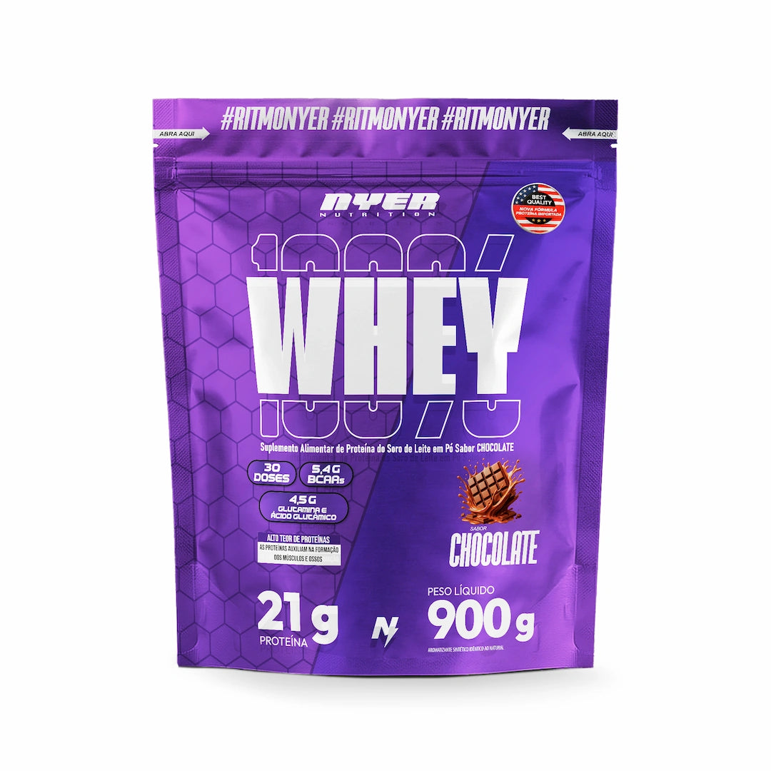 Whey Protein 900G NYER NUTRITION - LANÇAMENTO