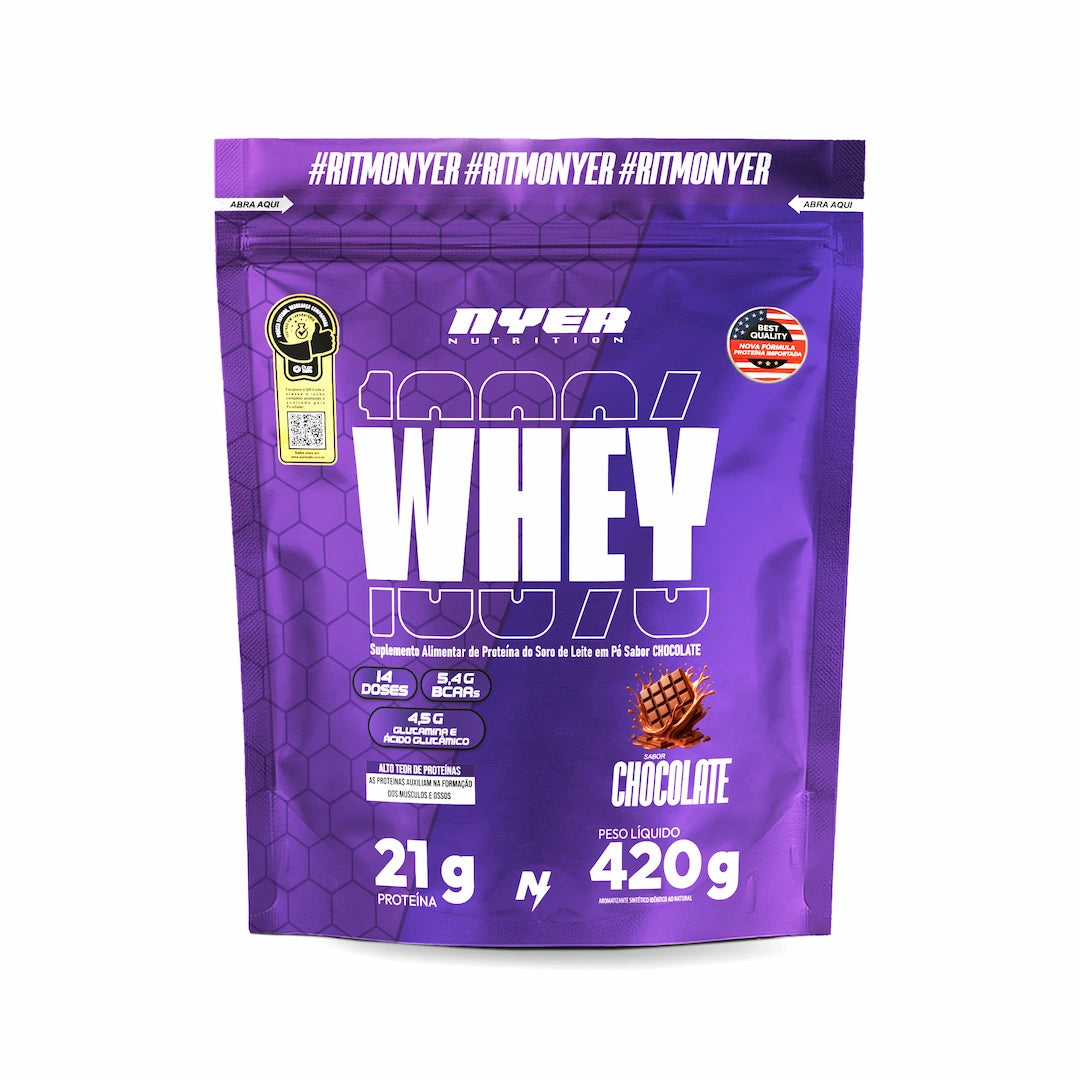 Whey Protein 100% 420G NYER NUTRITION - LANÇAMENTO