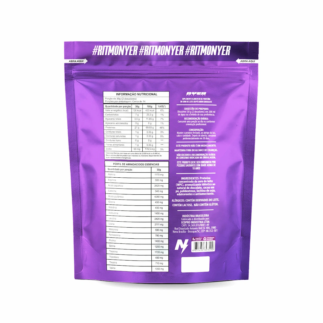 Whey Protein 100% 420G NYER NUTRITION - LANÇAMENTO