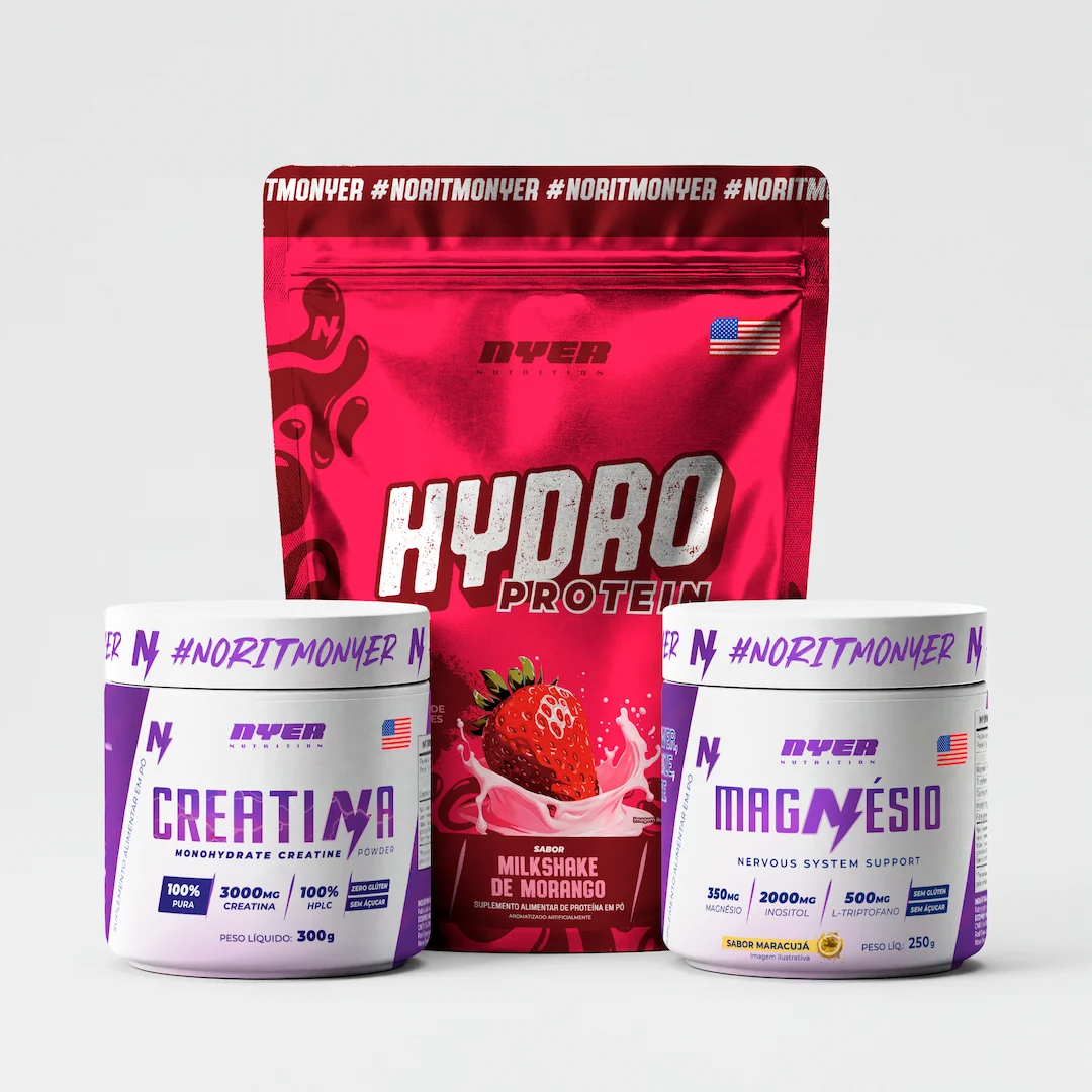 COMBO LANÇAMENTO NYER - Hydro Protein + Creatina + Magnésio