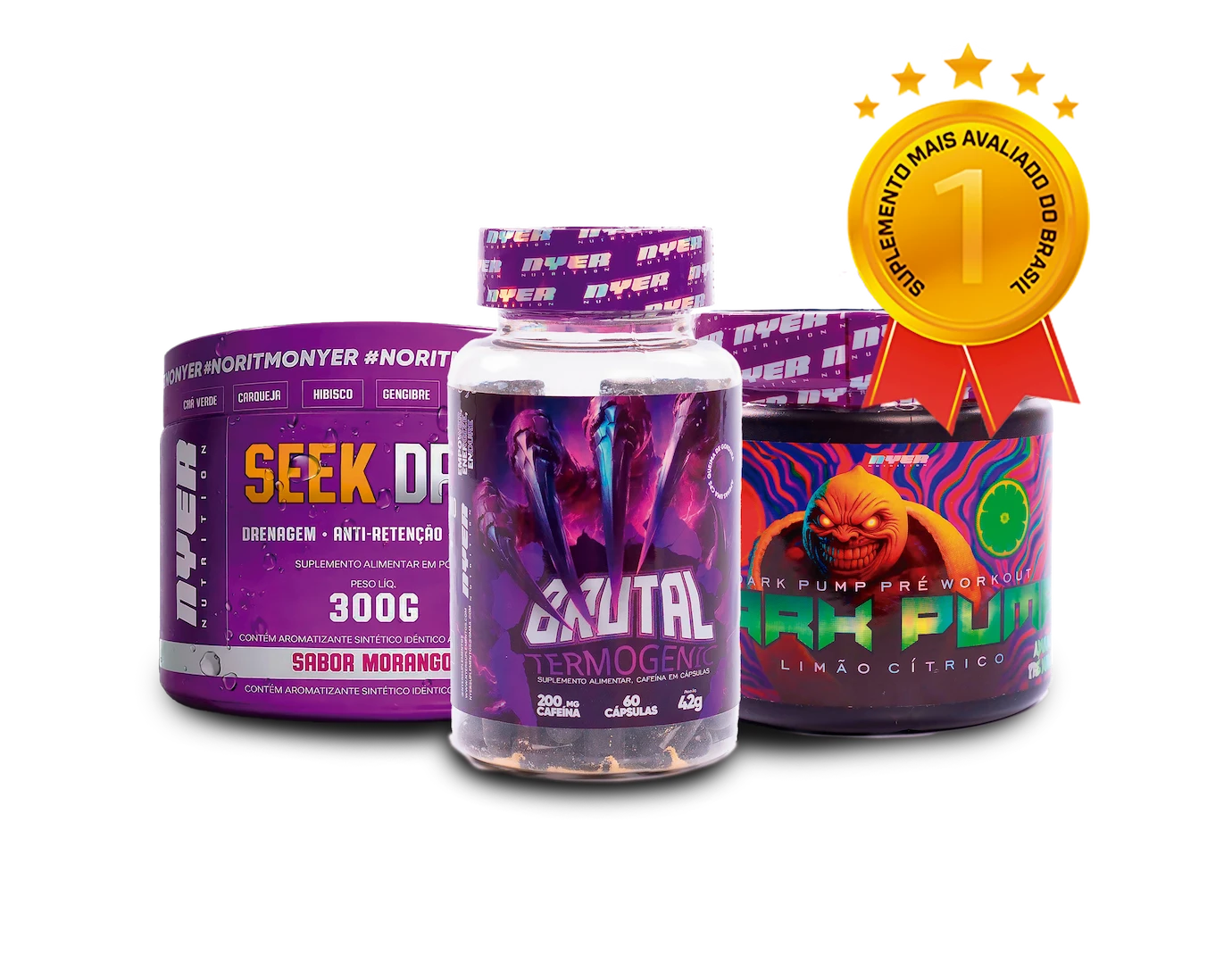 Combo Nyer Termogênico + Diurético + Pré Treino