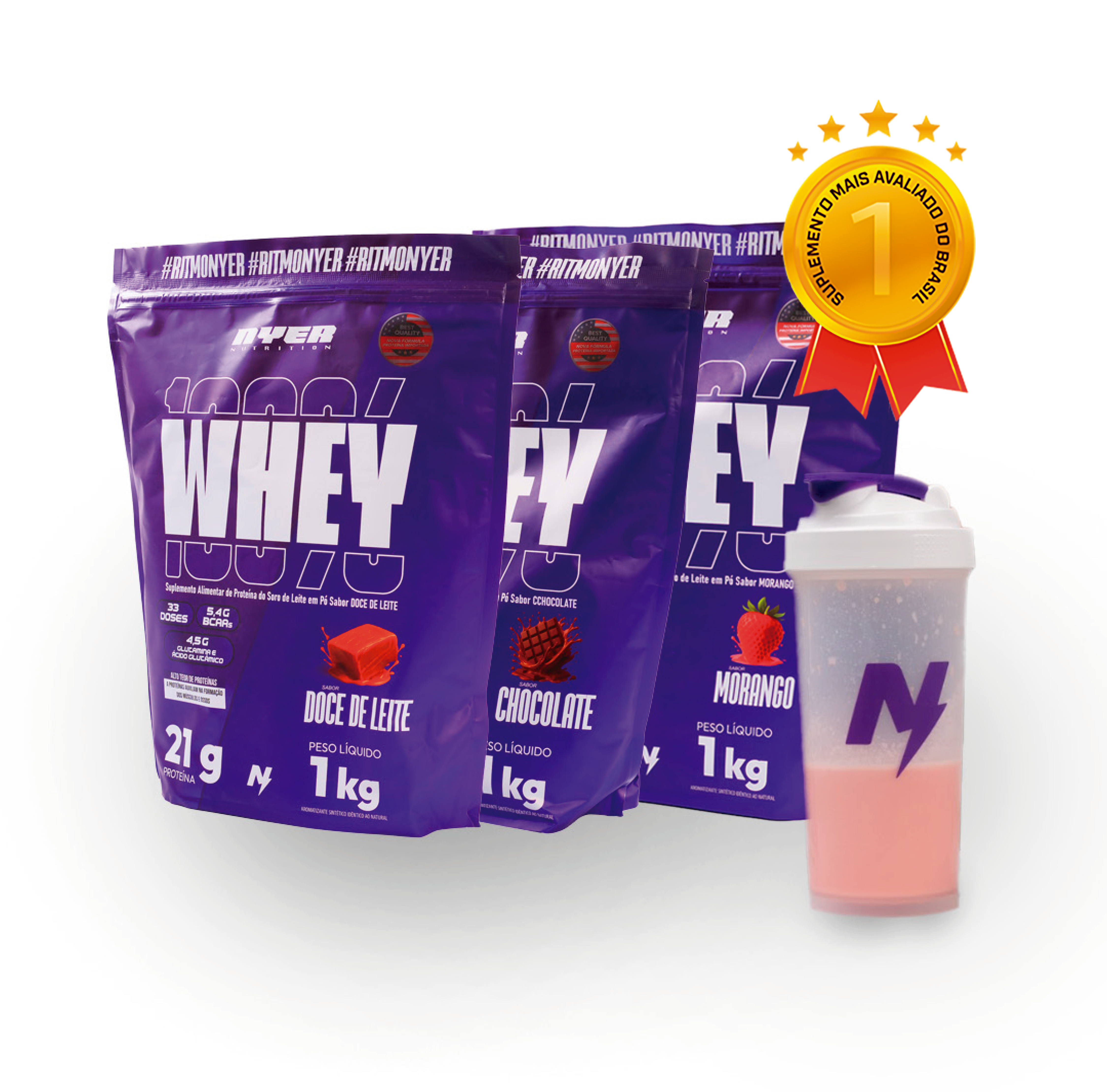 COMBO NYER 03 WHEY + Coqueteleira