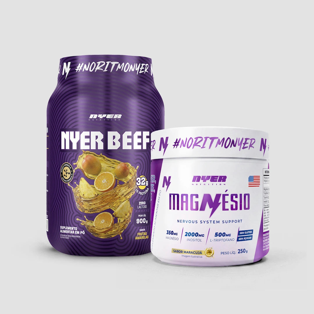 Combo regeneração - 1 Beef Protein 1 Magnésio Nyer Nutrition