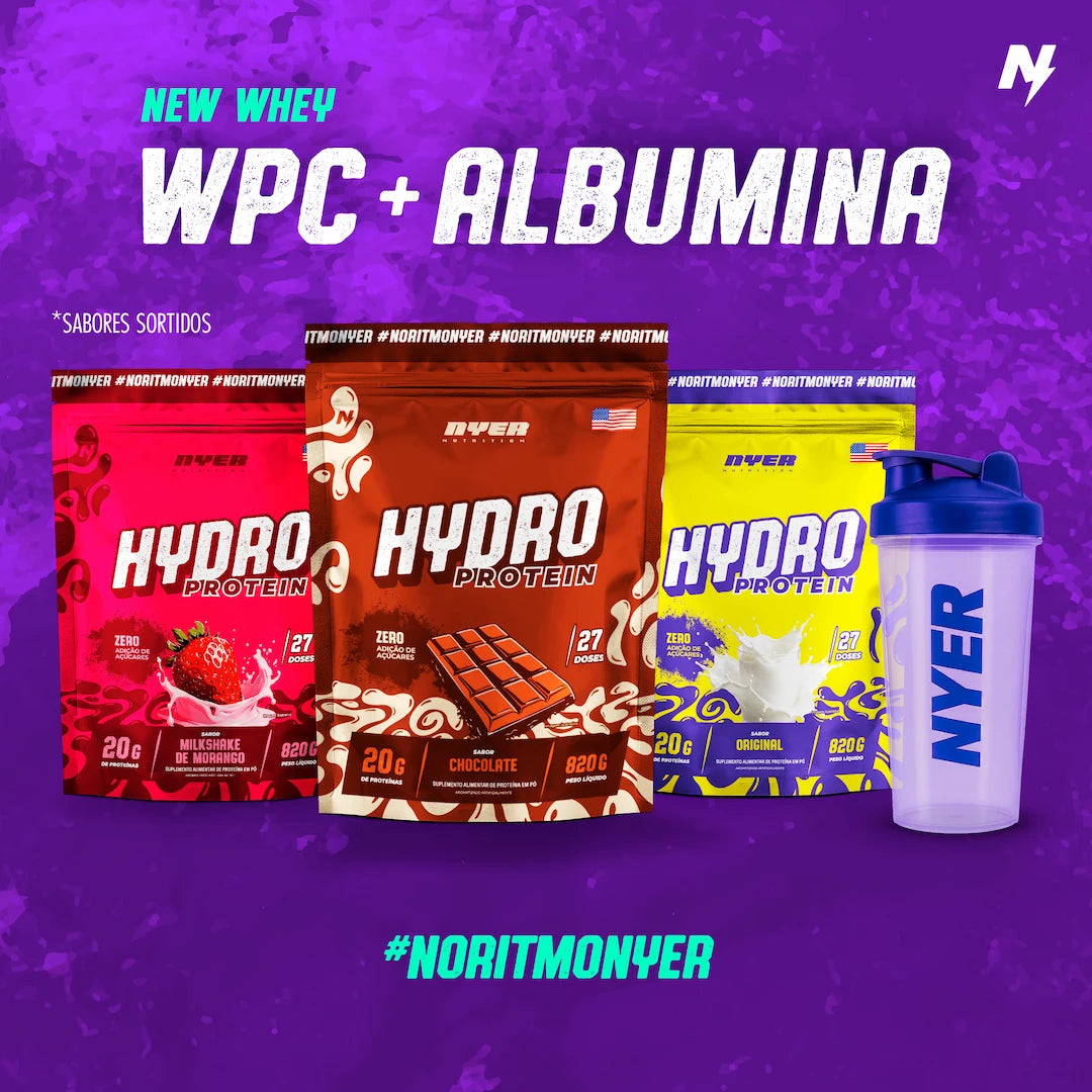 Combo 03 Hydro Protein 820g + Coqueteleira