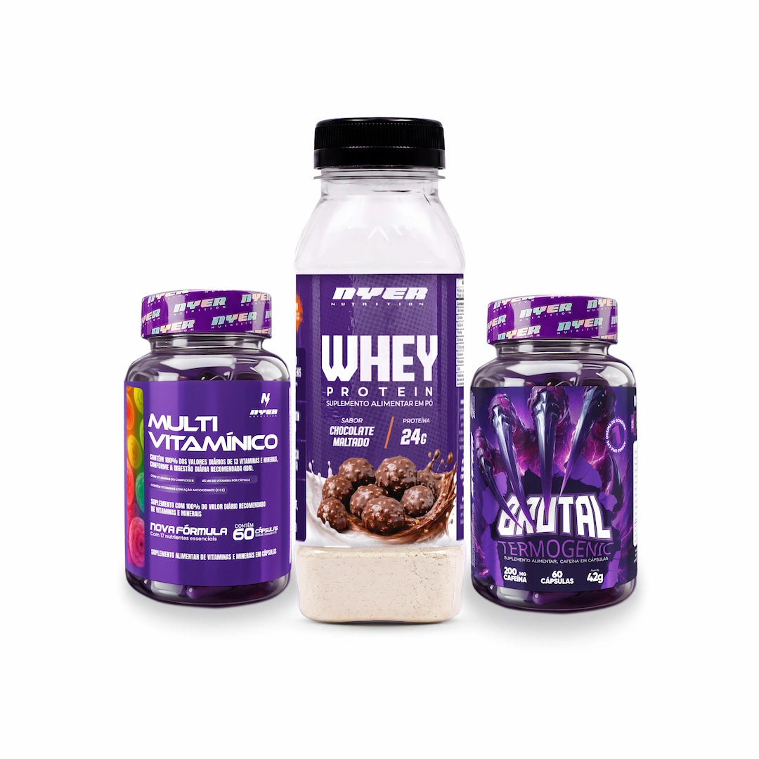 Combo Energia - 1 multi vitaminico + 1 Monodose Gourmet + 1 Termogênico