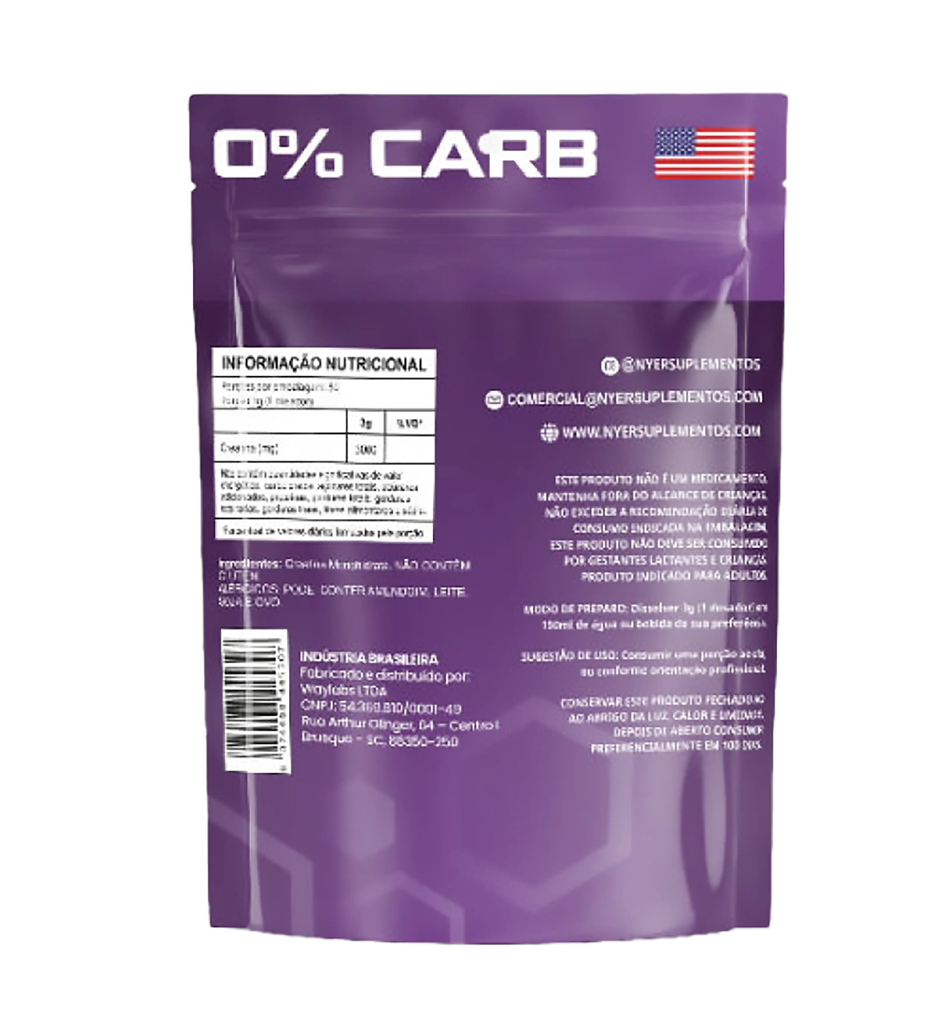 Creatina Monohidratada 150g – Pacote 100% Pura NYER