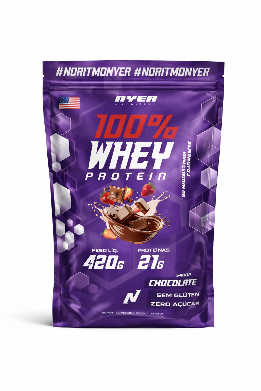 Whey Protein 100% 420G NYER NUTRITION - LANÇAMENTO