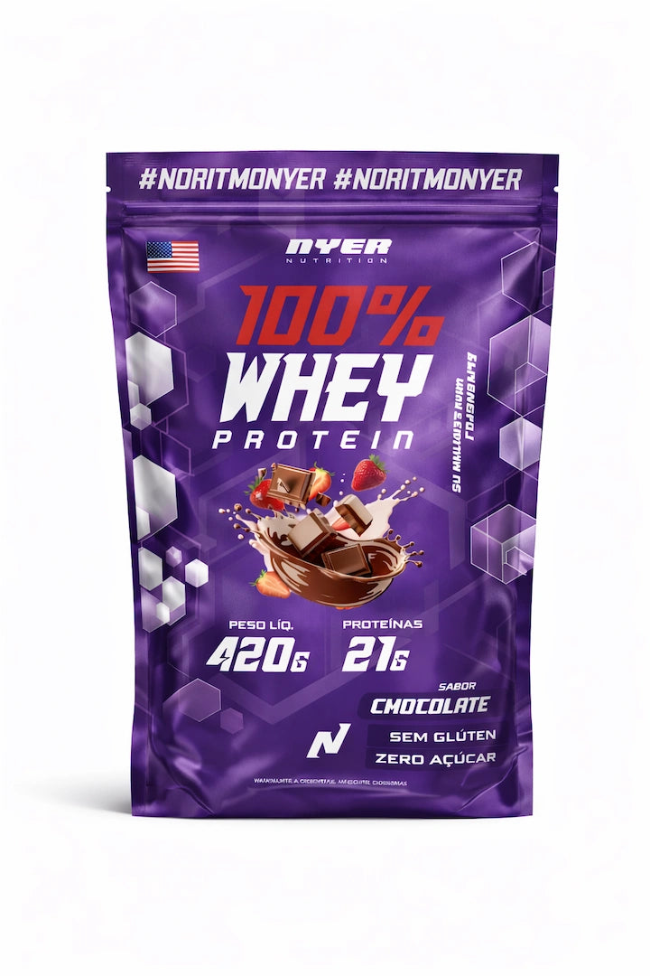 Whey Protein 100% 420G NYER NUTRITION - LANÇAMENTO