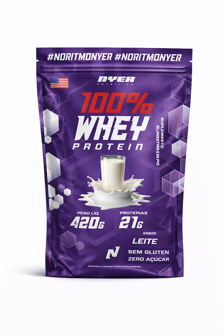 Whey Protein 100% 420G NYER NUTRITION - LANÇAMENTO