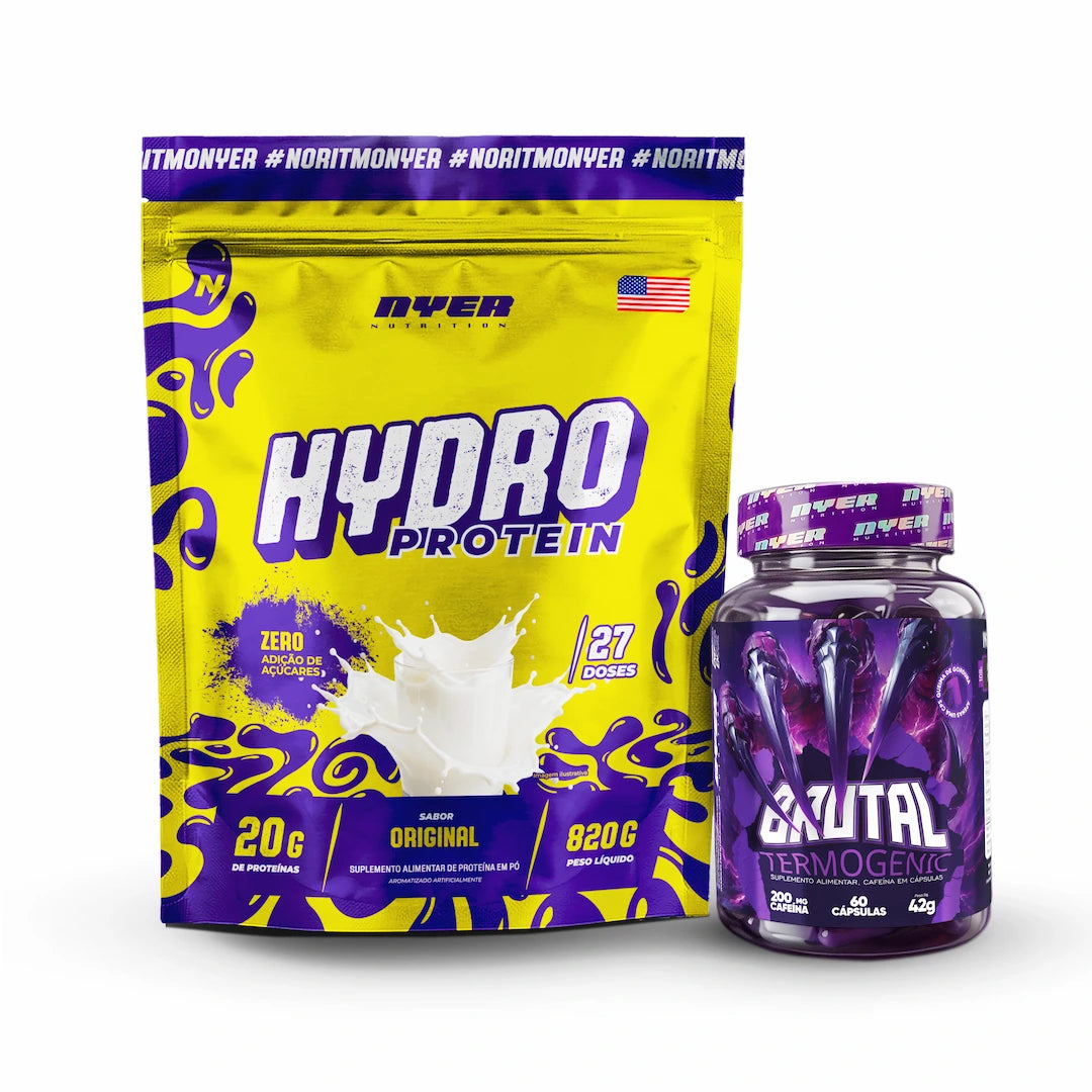 Combo Recuperação - Hydro Protein 820g + Termogênico Brutal 60 Cápsulas