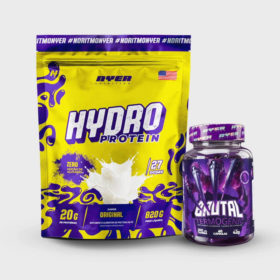 Combo Recuperação - Hydro Protein 820g + Termogênico Brutal 60 Cápsulas