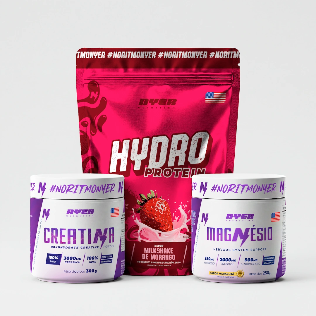 Combo Perfeito - Hydro Protein + Creatina + Magnésio
