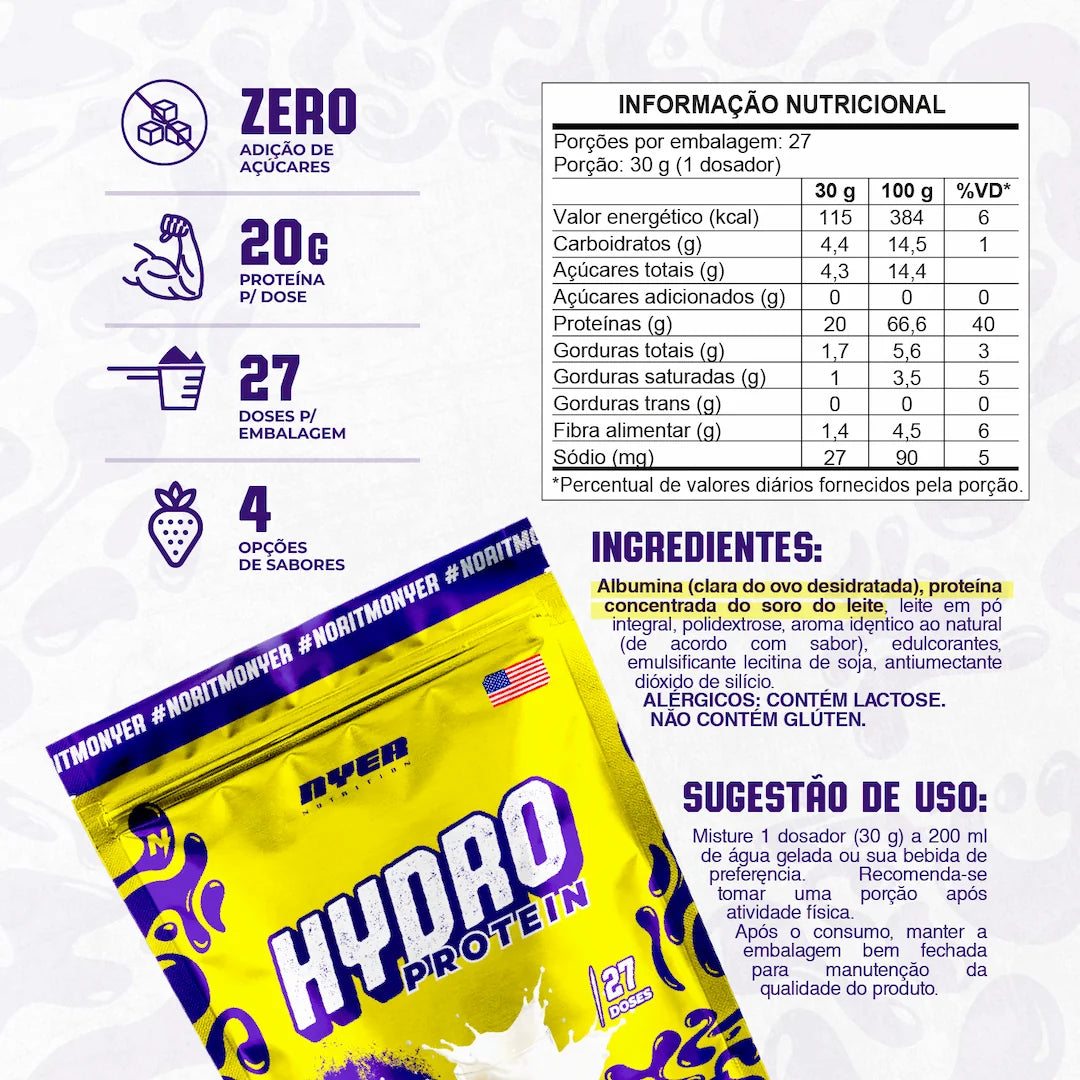 Combo Perfeito - Hydro Protein + Creatina + Magnésio